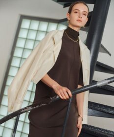 BEIGE， SULFUR / シルク混ショート丈バルーンブルゾン Ecru