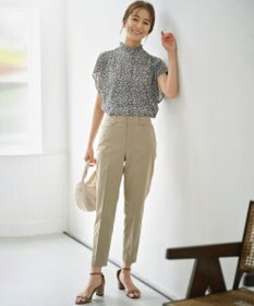 組曲 L フラワーレイヤープリント ブラウス