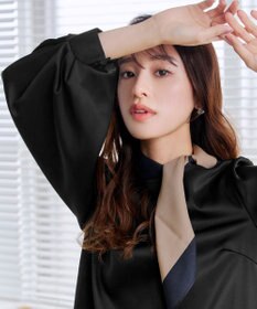 Tiaclasse L 【洗える】ボリュームスリーブブラウス