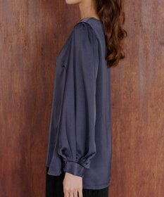 Tiaclasse L 【洗える】ボリュームスリーブブラウス