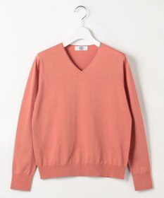 J.PRESS LADIES L HIGH GAUGE BASIC Vネック ニット