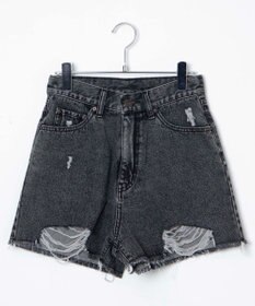 WEGO ダメージデニムショートパンツ