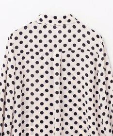 GRACE CONTINENTAL ドットプリントボウタイブラウス