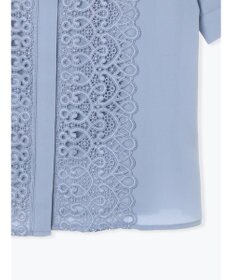 Te chichi 【WEB限定カラーあり】フロントレース5分袖ブラウス
