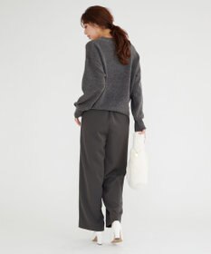 Feroux 【古畑星夏さん着用】パールポイントハイウエストセミワイド パンツ