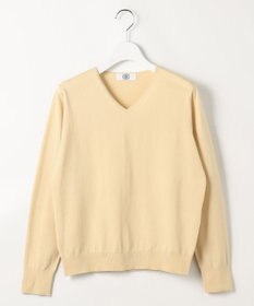 J.PRESS LADIES L HIGH GAUGE BASIC Vネック ニット