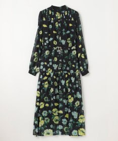 GRACE CONTINENTAL グラデフラワープリントワンピース