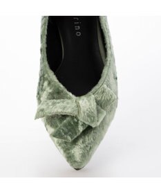 MODE ET JACOMO <carino>ベルベットリボンパンプス