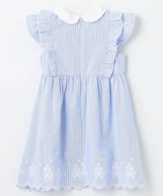 ANY KIDS コードレーン 裾刺繍 ワンピース