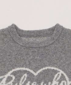 WEGO 【2025年秋冬新作】フラッフィーグラフィックニットBIGプルオーバー