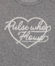 WEGO 【2025年秋冬新作】フラッフィーグラフィックニットBIGプルオーバー