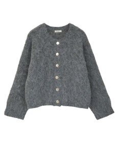 earth music&ecology クルーネックシャギーカーディガン