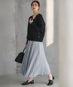 ICB L ライトジョーゼットプリーツ スカート