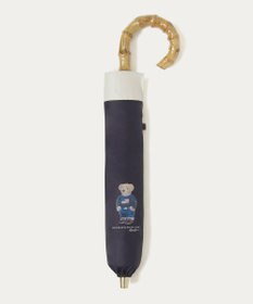 MOONBAT 【WEB限定/遮光率100%/遮熱/UV】POLO RALPH LAUREN（ポロ ラルフローレン）晴雨兼用日傘 ポロベア バイカラー 折りたたみ傘 楽折