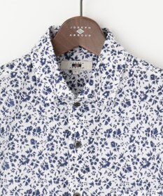 JOSEPH ABBOUD 【サスティナブル】コットンリヨセルリネンフラワープリント シャツ
