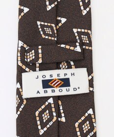JOSEPH ABBOUD 【イタリア素材・日本縫製】ランダムスクエアプリント ネクタイ