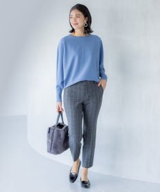 組曲 L 【洗える・WEB限定】2WAYウォームストレッチ テーパードパンツ