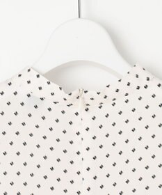 J.PRESS LADIES L 【洗える】ジオメトリックプリント ブラウス