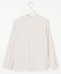 J.PRESS LADIES L 【洗える】ジオメトリックプリント ブラウス