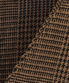 自由区 L 【洗える】グレンチェック ロングジレ