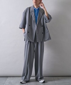 CRAFT STANDARD BOUTIQUE 半袖ダブルテーラードセットアップ