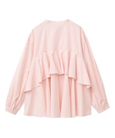 AMERICAN HOLIC イージーケアバックフリルバンドカラーシャツ