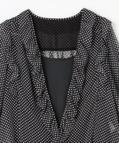 GRACE CONTINENTAL ドットラッフルブラウス