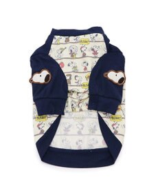 PET PARADISE スヌーピー パッチ付き 長袖 Tシャツ 《 ネイビー》【中型犬】