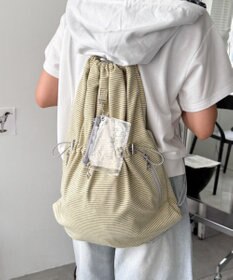 WEGO クリアポーチ付きナップサック
