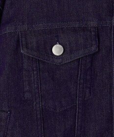 自由区 【洗える】ウスカルデニム襟付き ジャケット