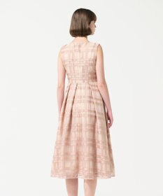 GRACE CONTINENTAL スパンコールチェックドレス