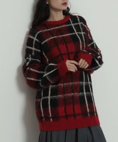 WEGO 【2025年秋冬新作】シャギーパターンニットBIGプルオーバー