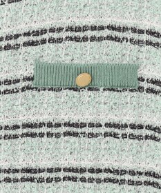 自由区 【洗える】カラーミックスツイードニット カーディガン