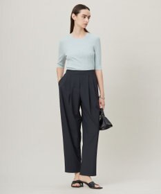 ICB L 【洗える】ハイゲージリブベーシック プルオーバーニット