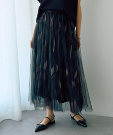 YECCA VECCA プリントチュールスカート