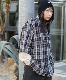 WEGO 【ユニセックス着用ITEM】アンサンブルチェックシャツ（LS）