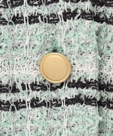 自由区 【洗える】カラーミックスツイードニット カーディガン