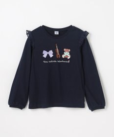 ANY KIDS おけいこモチーフ刺繍入り 長袖Tシャツ