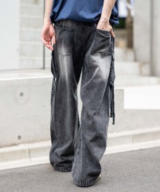 WEGO イージーマルチポケットデニムカーゴ