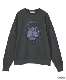 Green Parks VILLAINS/レースドッキングプリントスウェット