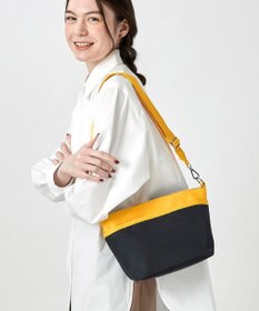 SMALL BUCKET BAG/ディープネイビーブルー/オレンジ / LeSportsac 