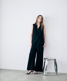 uncrave クールタッチツイル フレアパンツ