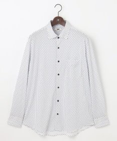 JOSEPH ABBOUD 【キングサイズ・綿100％・ストレッチ・イージーケア】コンフォートジャージー プリント シャツ