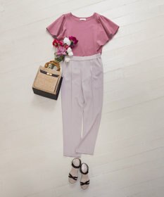 ANY SIS 【美人百花7月号掲載】2WAYバンブーライクハンドルミディ トートバッグ