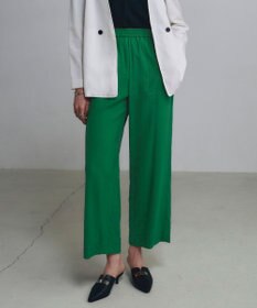 ICB 【人気のため新色追加・接触冷感・洗える】 ワッシャーツイル ワイドストレートパンツ