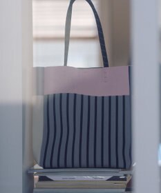 TRICOTE 【PC／A4サイズ】ストライプニットtote bag