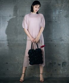 自由区 【カトリエムブーケ】Un pull en dentelle シアーニットワンピース