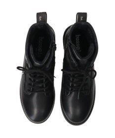 INTER-CHAUSSURES 【BUSSOLA】撥水厚底レースアップショートブーツ