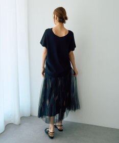 YECCA VECCA プリントチュールスカート