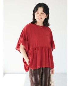 CRAFT STANDARD BOUTIQUE ウ゛ィンテージボイルティアード切替ブラウス